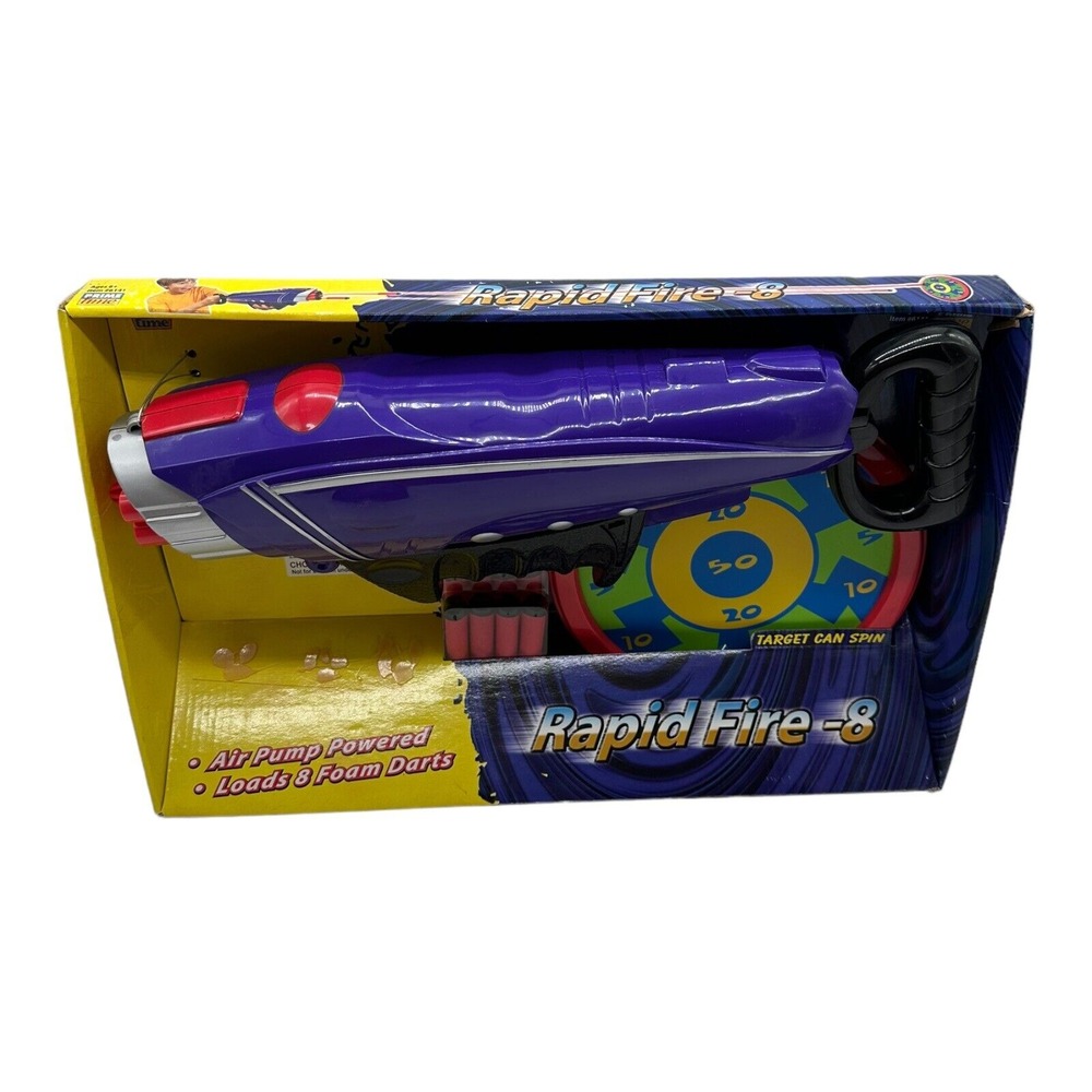 2004 Prime Time Rapid Fire 8 Air Powered Darts Target‎ NEW OLD STOCK